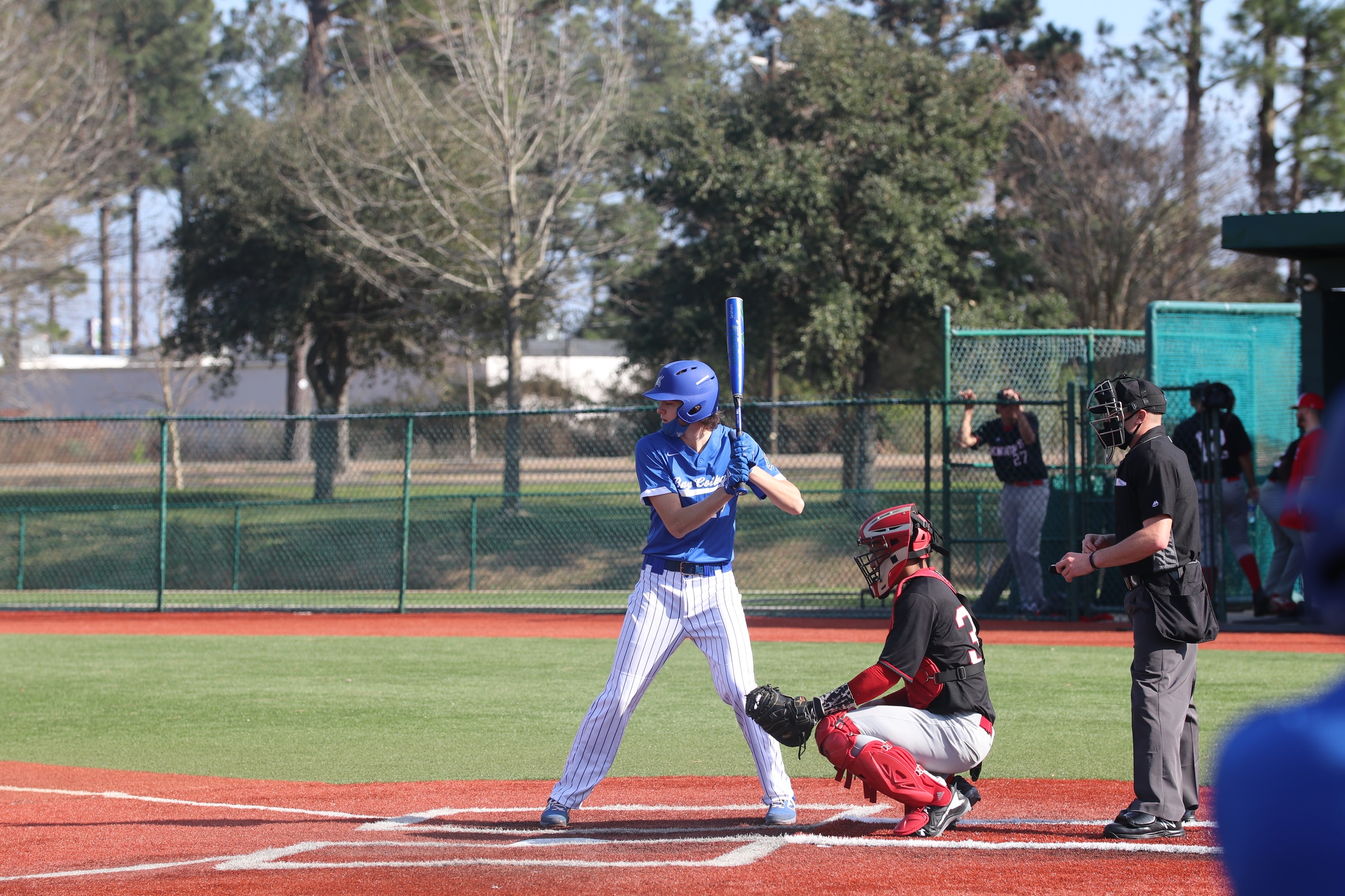 Dalton Graham stands in the batters box