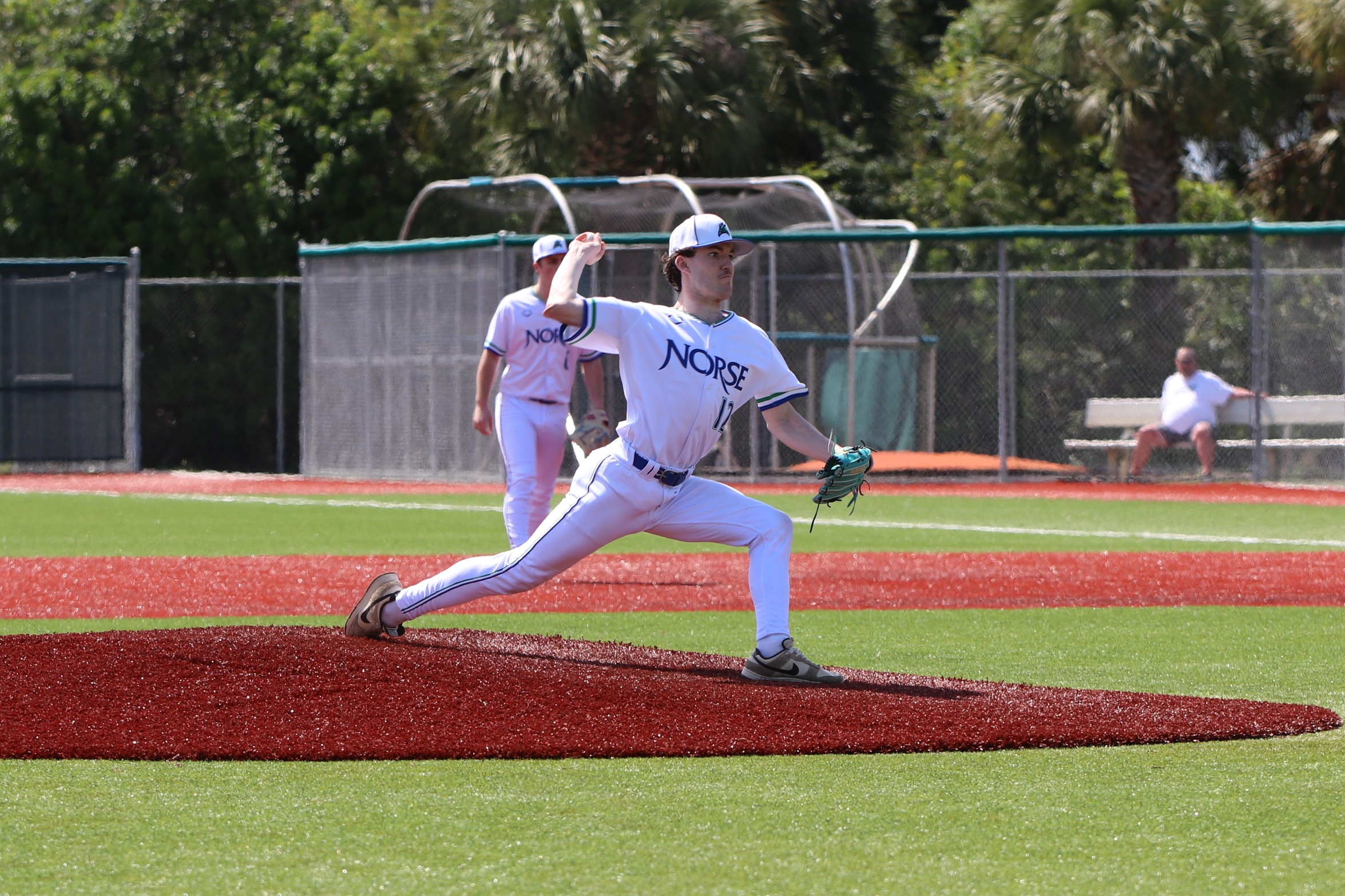 Cohen Thompson about to release a pitch