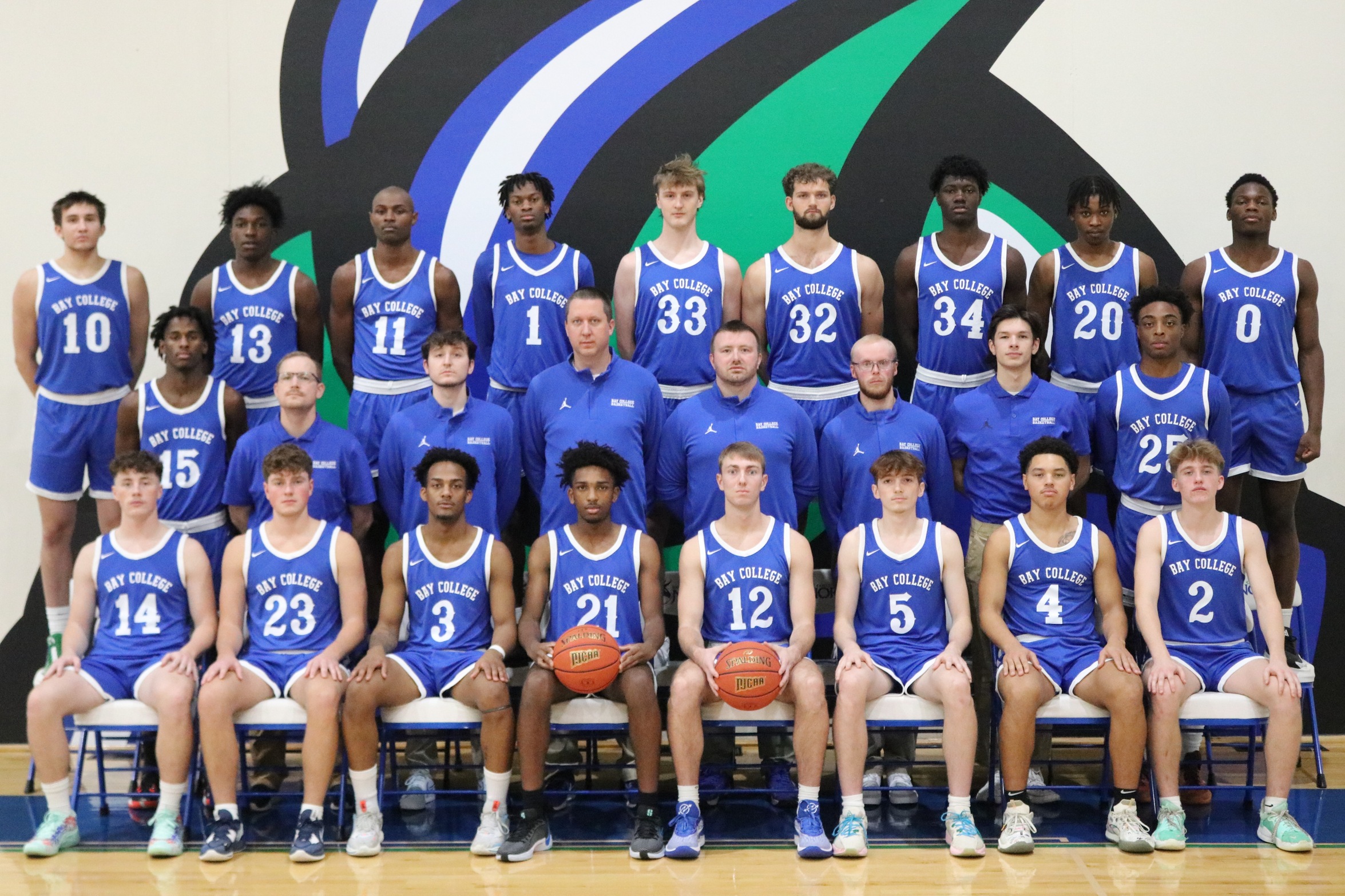 2023-2024 Bay College Men's Basketball Team
