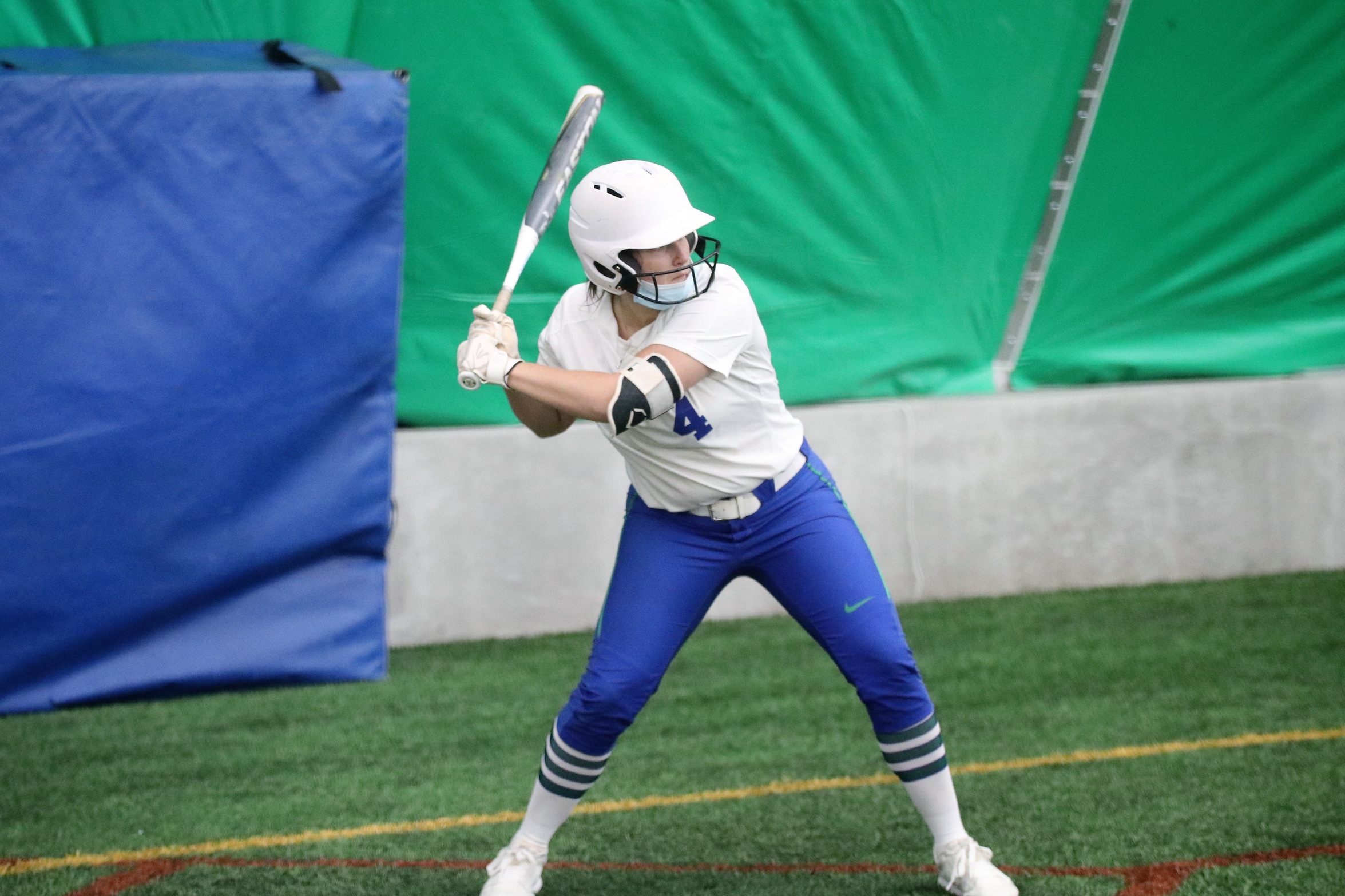 Lexi Challier about to swing