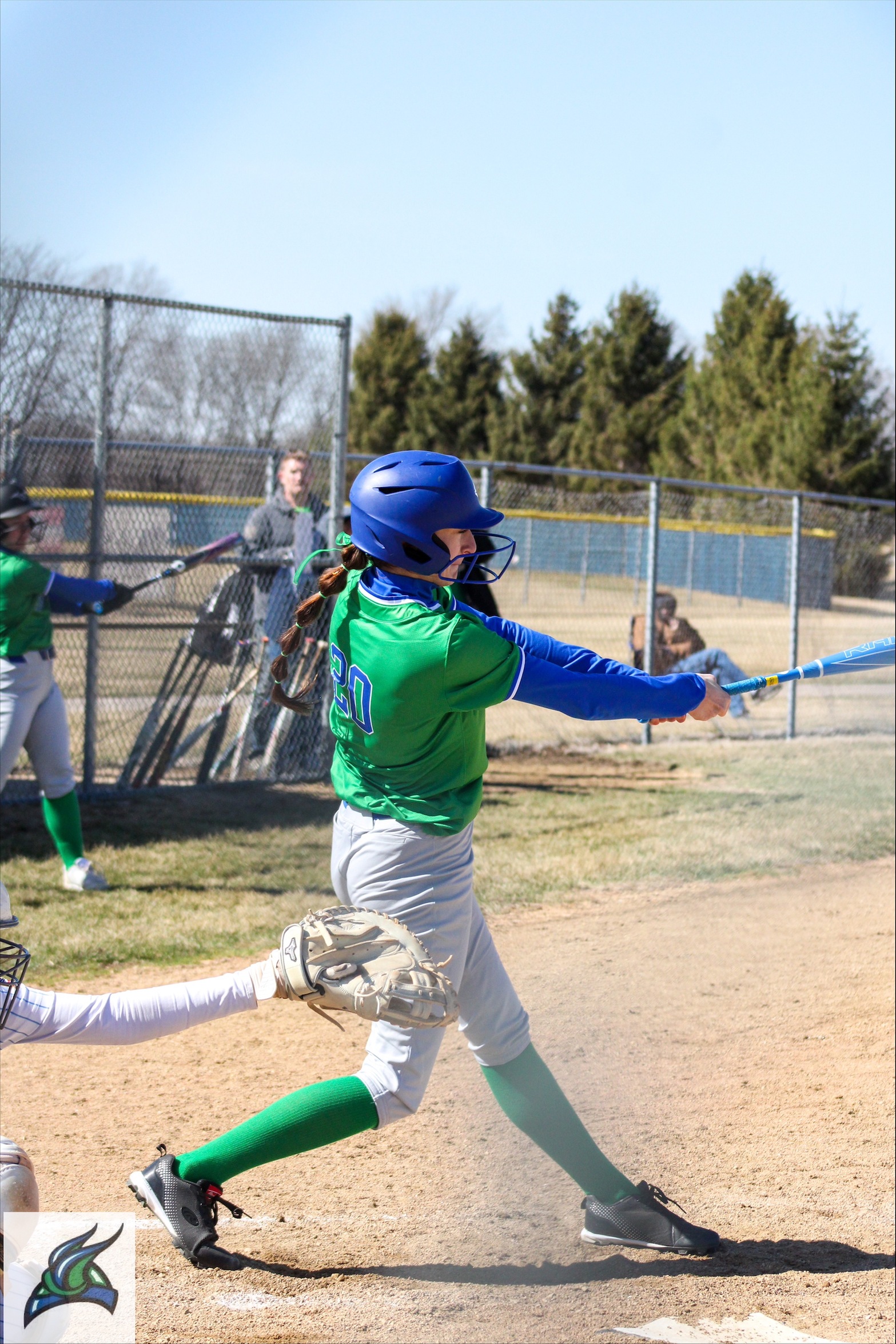 Kennedy Sproule finishes a swing