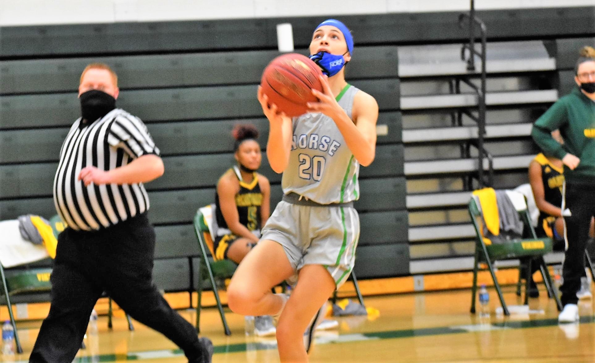 Kennedy Englund going up for a layup